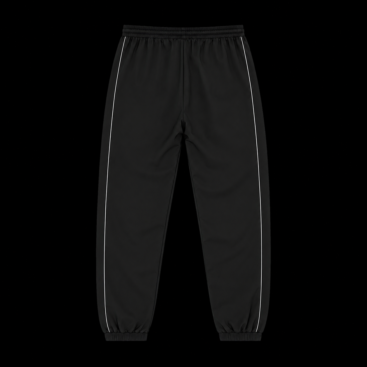 REFLECTIVE TRACK PANT - BLACK/WHITE