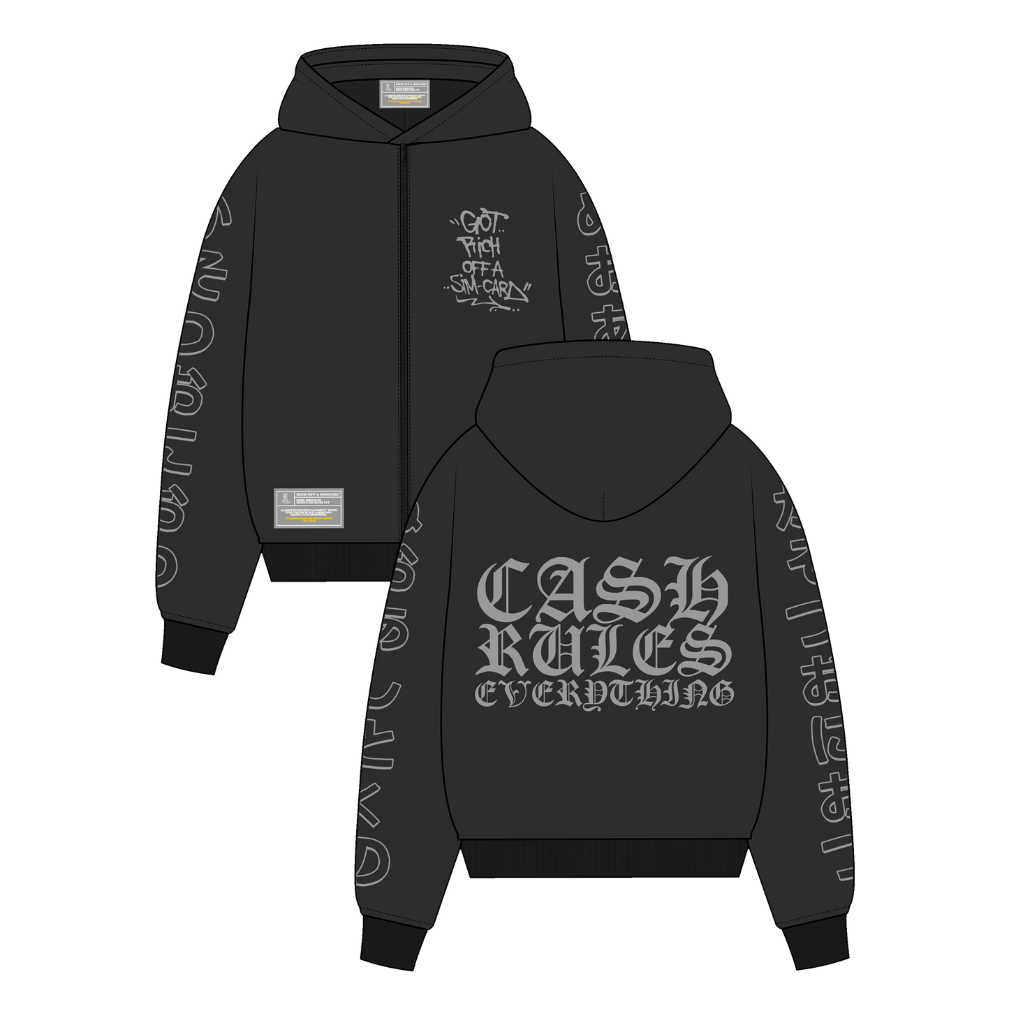 JAPANESE ZIP HOODIE