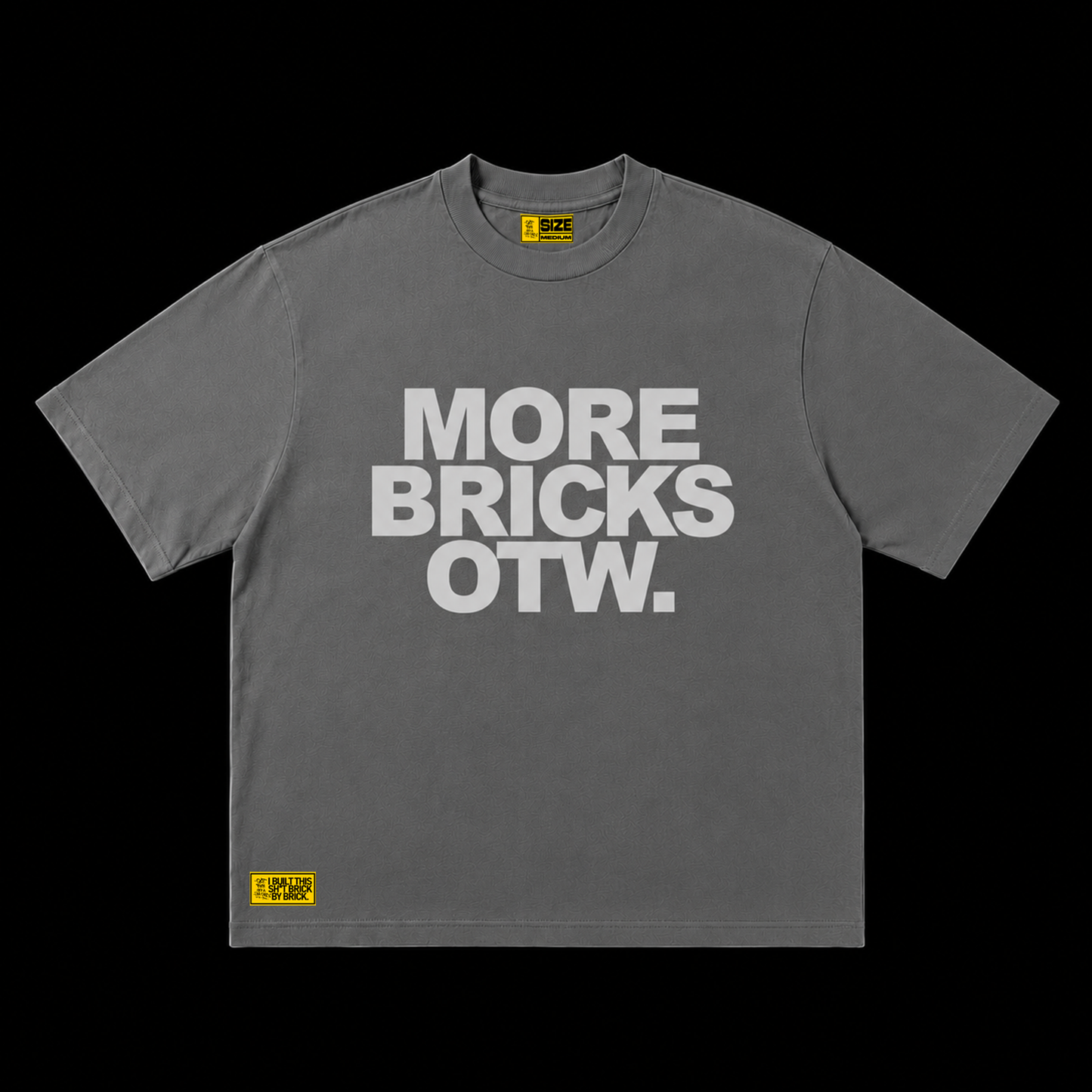 MORE BRICKS OTW TEE - TRIPLE GREY