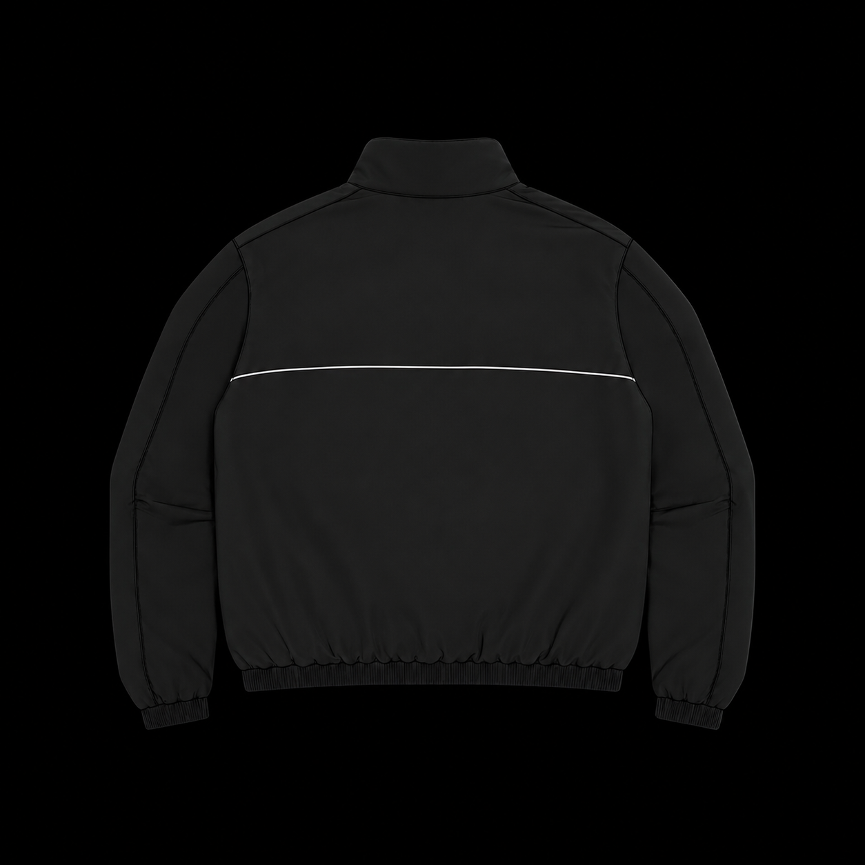 REFLECTIVE TRACK TOP - BLACK/WHITE