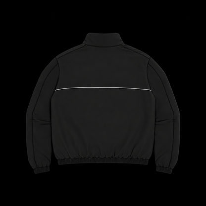 REFLECTIVE TRACK TOP - BLACK/WHITE