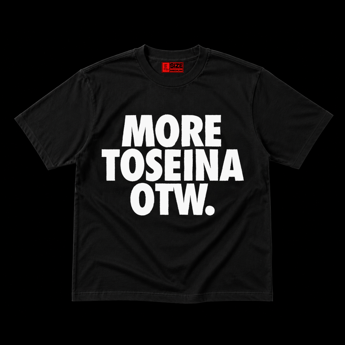 MORE TOSEINA OTW TEE - BLACK/WHITE