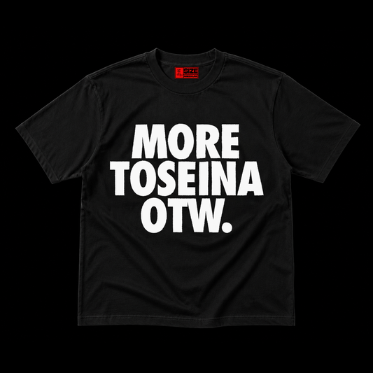 MORE TOSEINA OTW TEE - BLACK/WHITE
