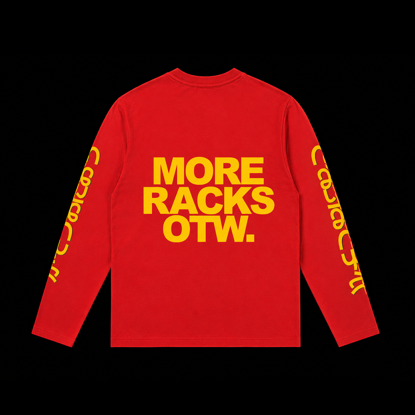 MORE RACKS OTW LONGSLEEVE TEE - RED/YELLOW