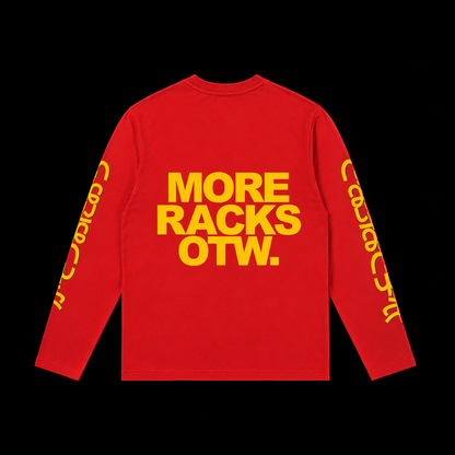 MORE RACKS OTW LONGSLEEVE TEE - RED/YELLOW