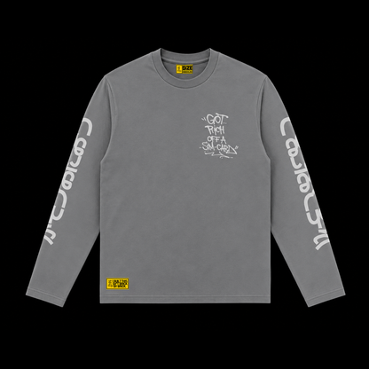 MORE BRICKS OTW LONGSLEEVE TEE - TRIPLE GREY